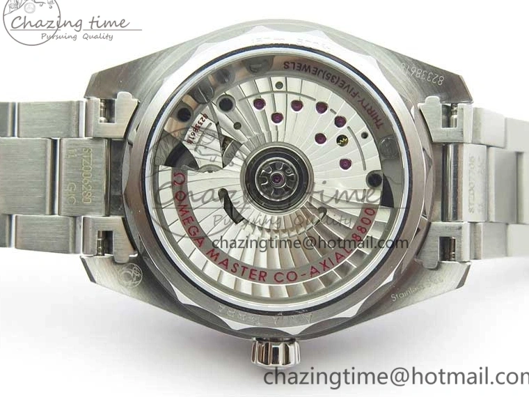 0321 SportInspired Aqua Terra 150M 34mm Ladies SS VSF 1:1 Best Edition Silver Dial Diamonds Markers on SS Bracelet A 7932